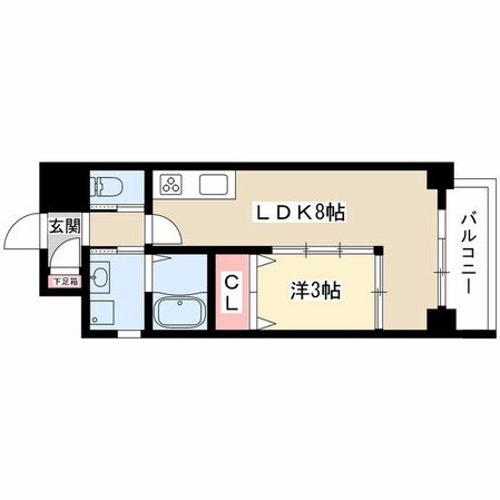 熱田神宮伝馬町駅 徒歩5分 5階の物件間取画像